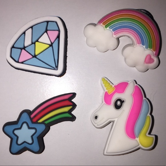 Assorted Rainbow Crocs Charms